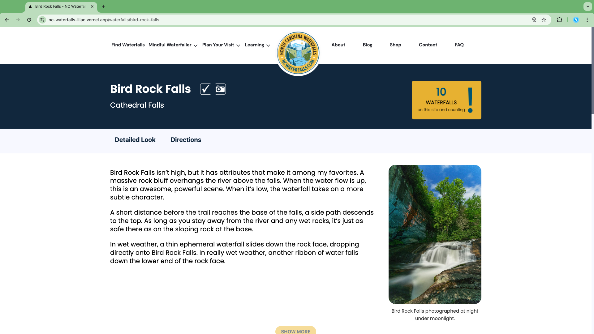 NC Waterfall thumbnail 2